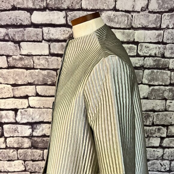 I.C. Silver & Brown Long Sleeve Jacket Size M - Picture 5 of 9